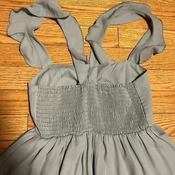 [S]Show Me Your MuMu  Silver Sage Crisp June Maxi Dress - Picture 10 of 11